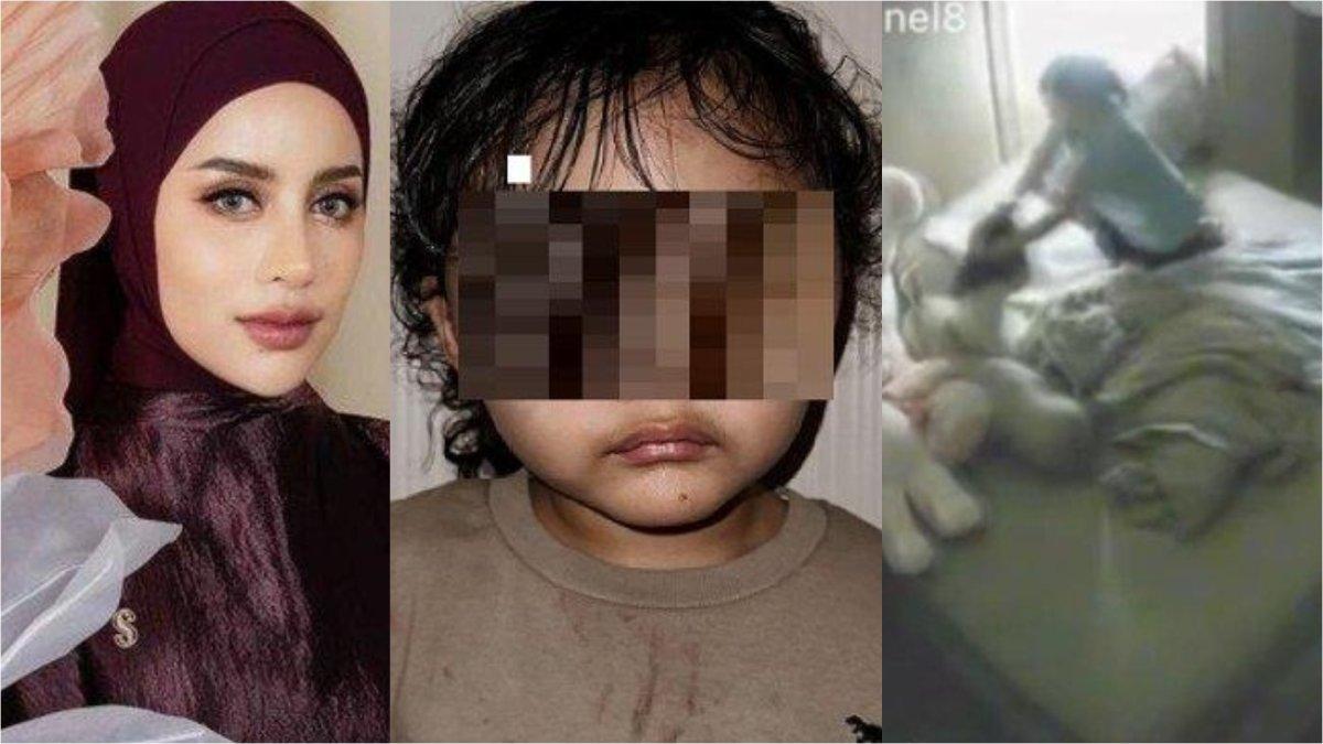 Terekam CCTV aksi keji pengasuh anak Aghnia Punjabi, pukul, tarik hingga duduki badan anak majikan.