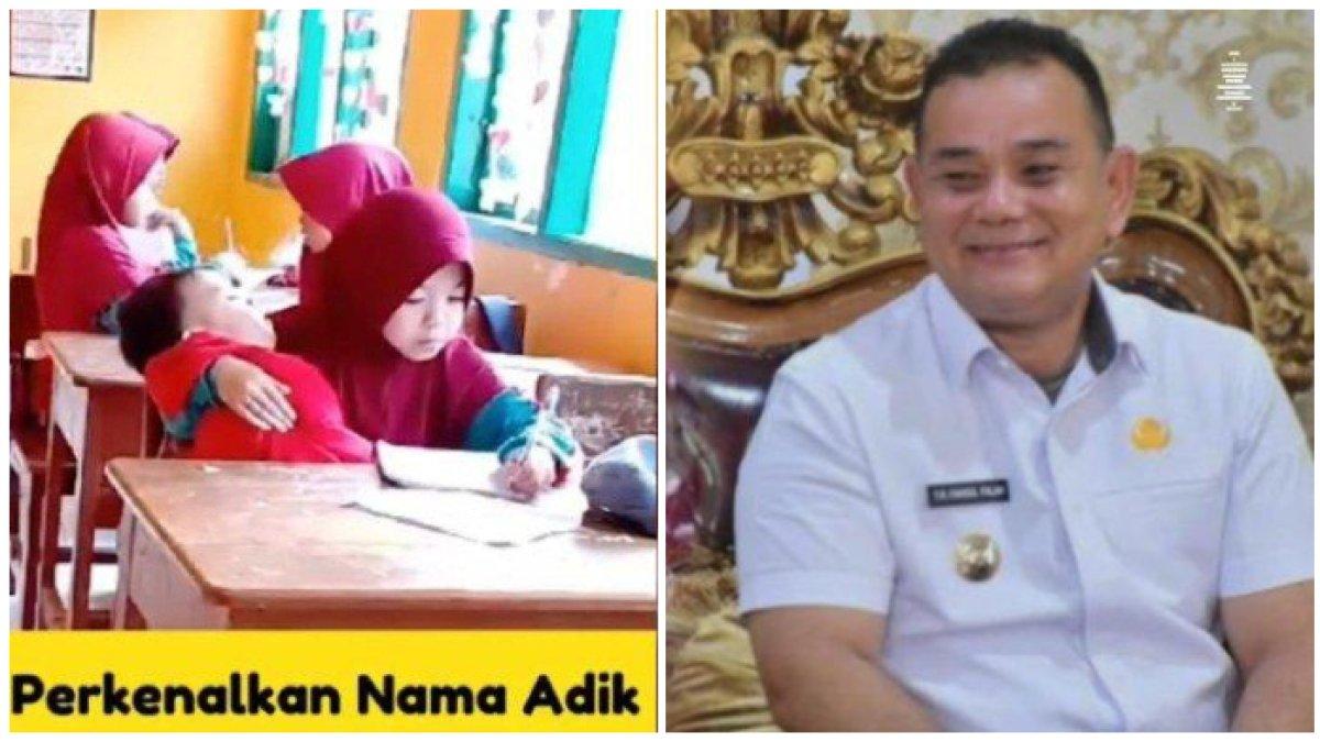 Terenyuh, Bupati Sinjai tawari ingin jadikan bocah SD yang gendong adiknya jadi anak angkatnyaa