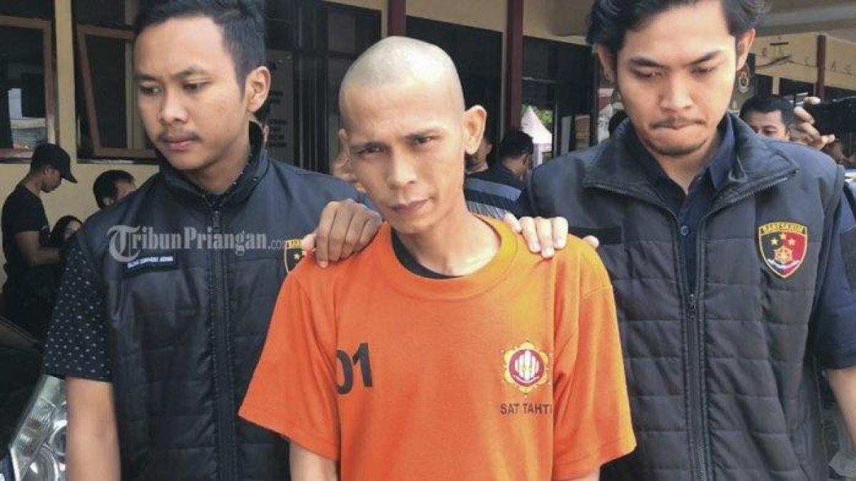 Tersangka RPS, suami aniaya istri dan keluarga di Tasikmalaya.