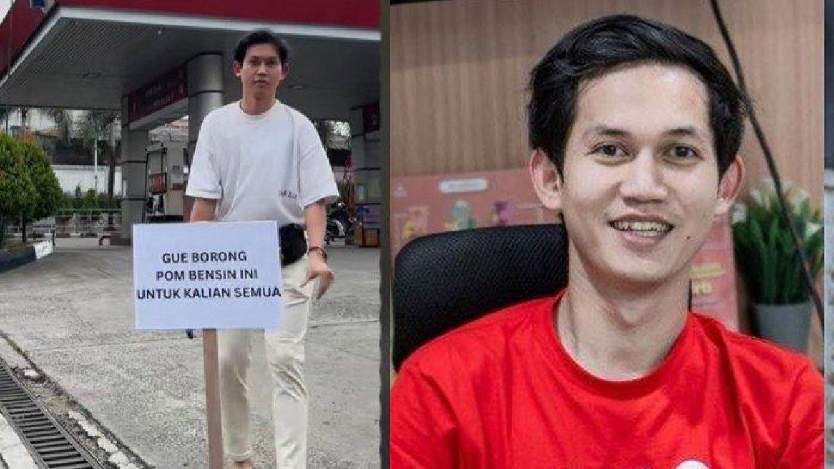 Terungkap sosok TikTokers Richard Theodore yang borong bensin di SPBU demi bagi-bagi ke warga secara gratis.