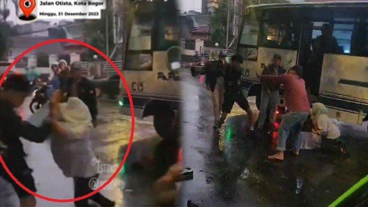 Terungkap sosok emak-emak Bogor yang lerai sopi bus saat dikeroyok oleh pengamen.