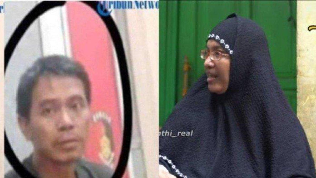 Tetangga (foto kanan) yang sempat menegur Awan (11) karena anaknya tertabrak sepeda