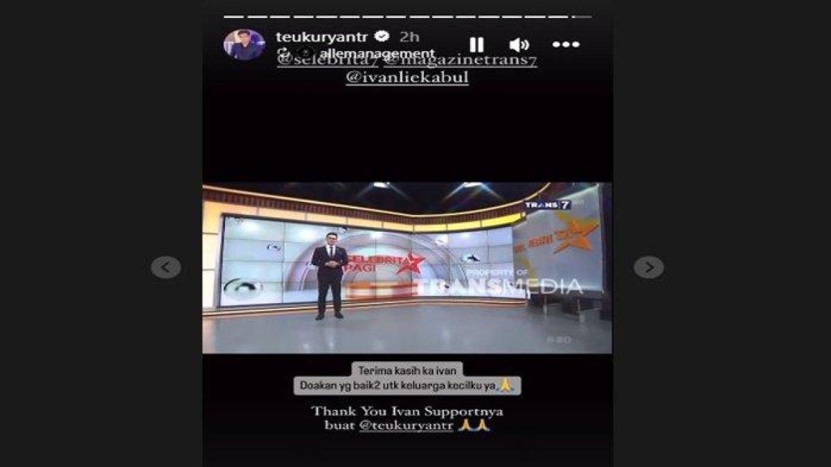 Teuku Ryan mohon doa terbaik untuk keluarga kecilnya