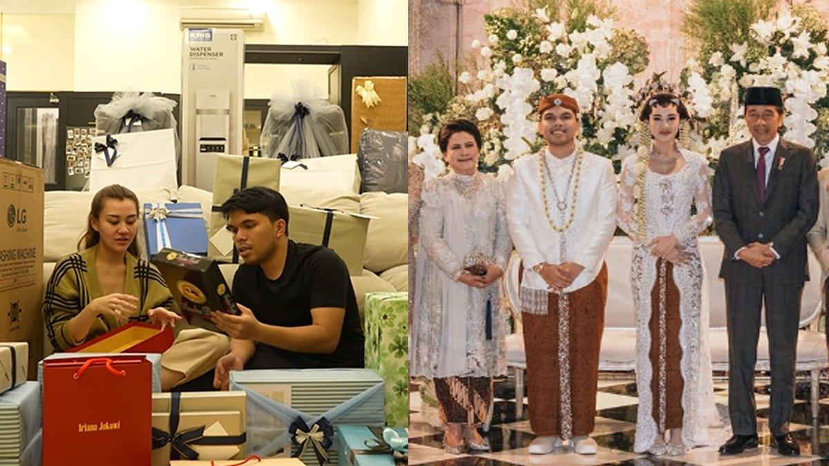 Thariq Halilintar dan Aaliyah Massaid buka kado dari Presiden Jokowi