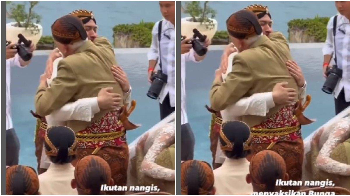 Tiko menangis saat sungkem dengan orangtua alm Ashraf Sinclair