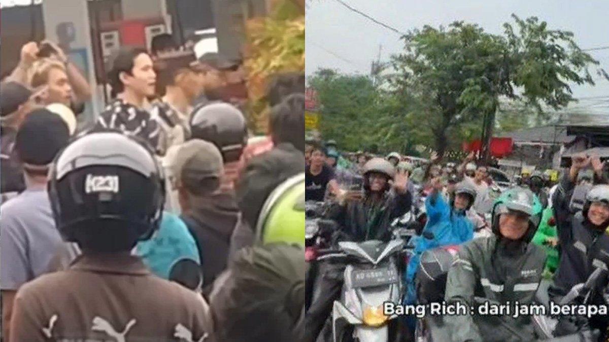 Tiktoker bernama Richard Theodore memborong bensin di SPBU Jakarta Selatan, berakhir ricuh.