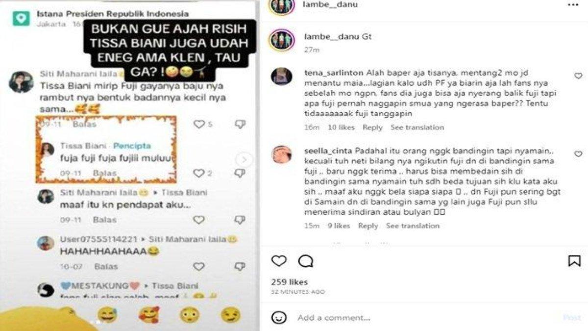 Tissa Biani muak fans Fuji memuji setinggi langit