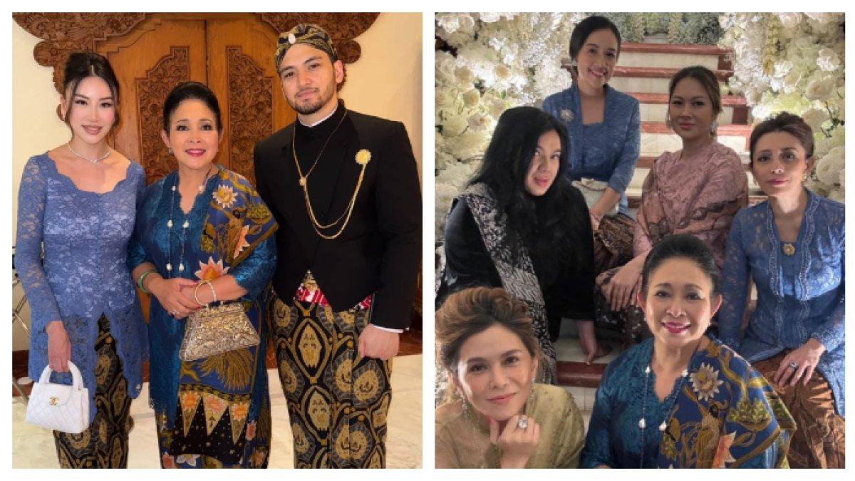 Titiek Soeharto, Kezia Toemion, Aditya Trihatmanto, Eno Sigit hadiri pernikahan kerabat