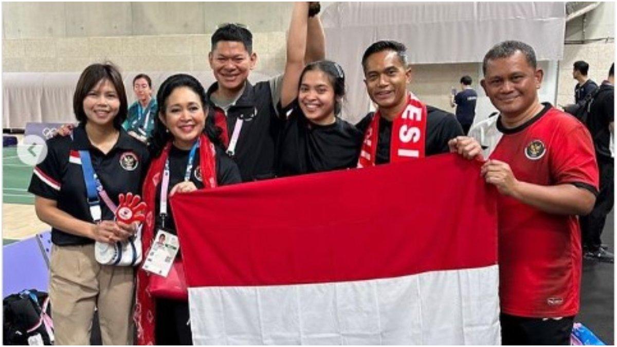 Titiek Soeharto bangga Gregoria Mariska Tunjung raih medali perunggu di Olimpiade Paris 2024.