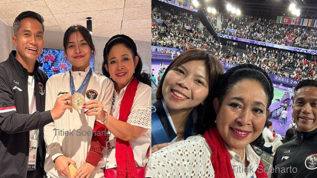 Titiek Soeharto bangga pamer medali perunggu Gregoria Mariska