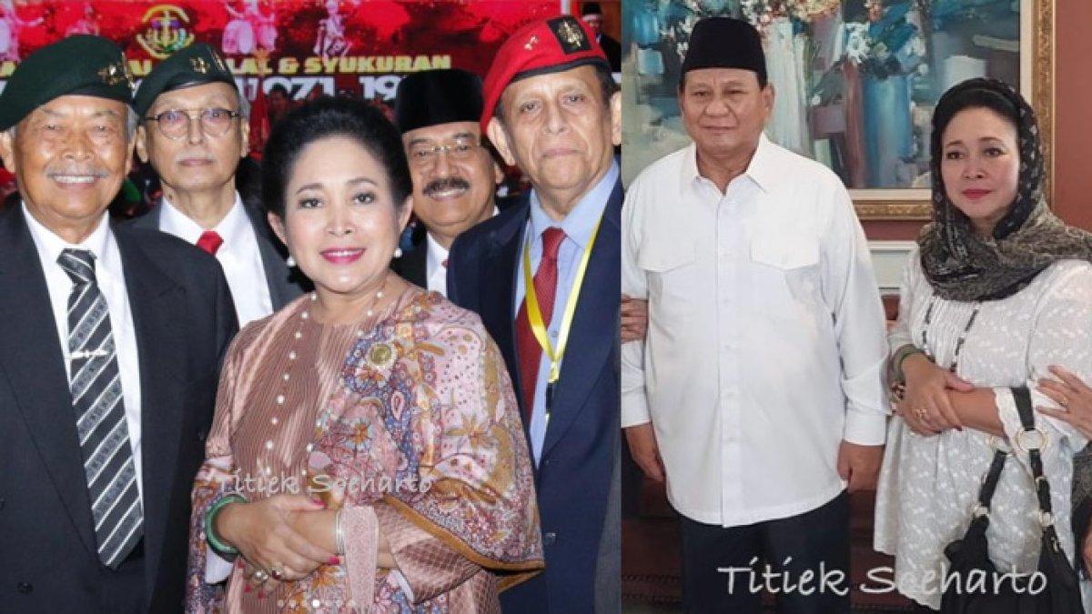Titiek Soeharto berduka, takziah bareng Prabowo Subianto