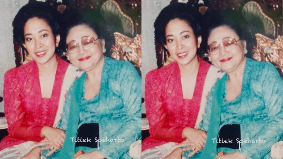 Titiek Soeharto besama sang ibu