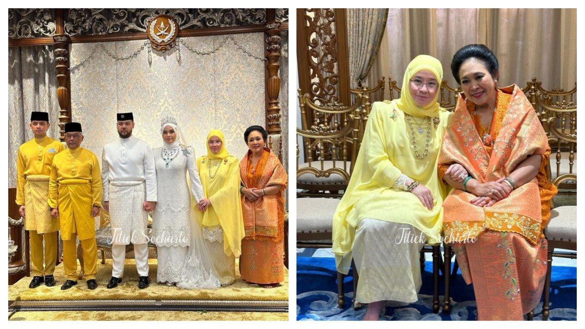 Titiek Soeharto kondangan di Istana Kuantan Pahang, Malaysia.