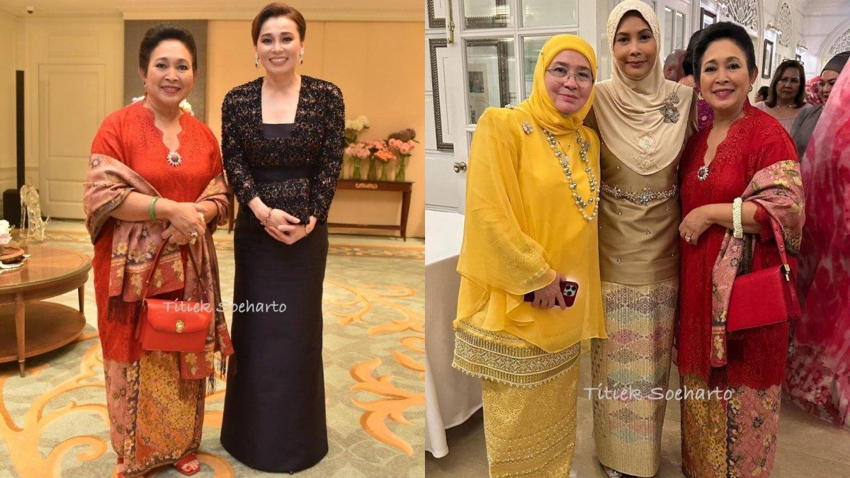 Titiek Soeharto menghadiri acara Islamic Fashion Festival di Bangkok