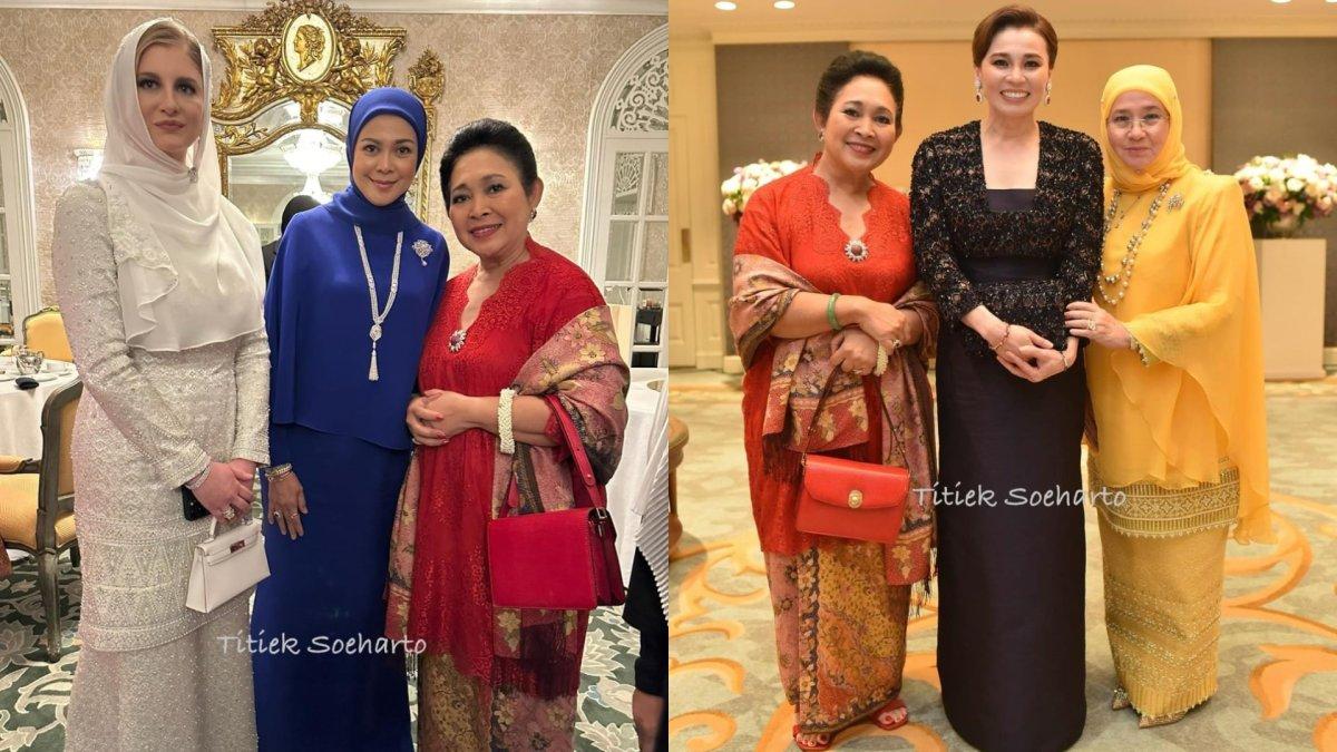 Titiek Soeharto menghadiri acara Islamic Fashion Festival di Bangkok