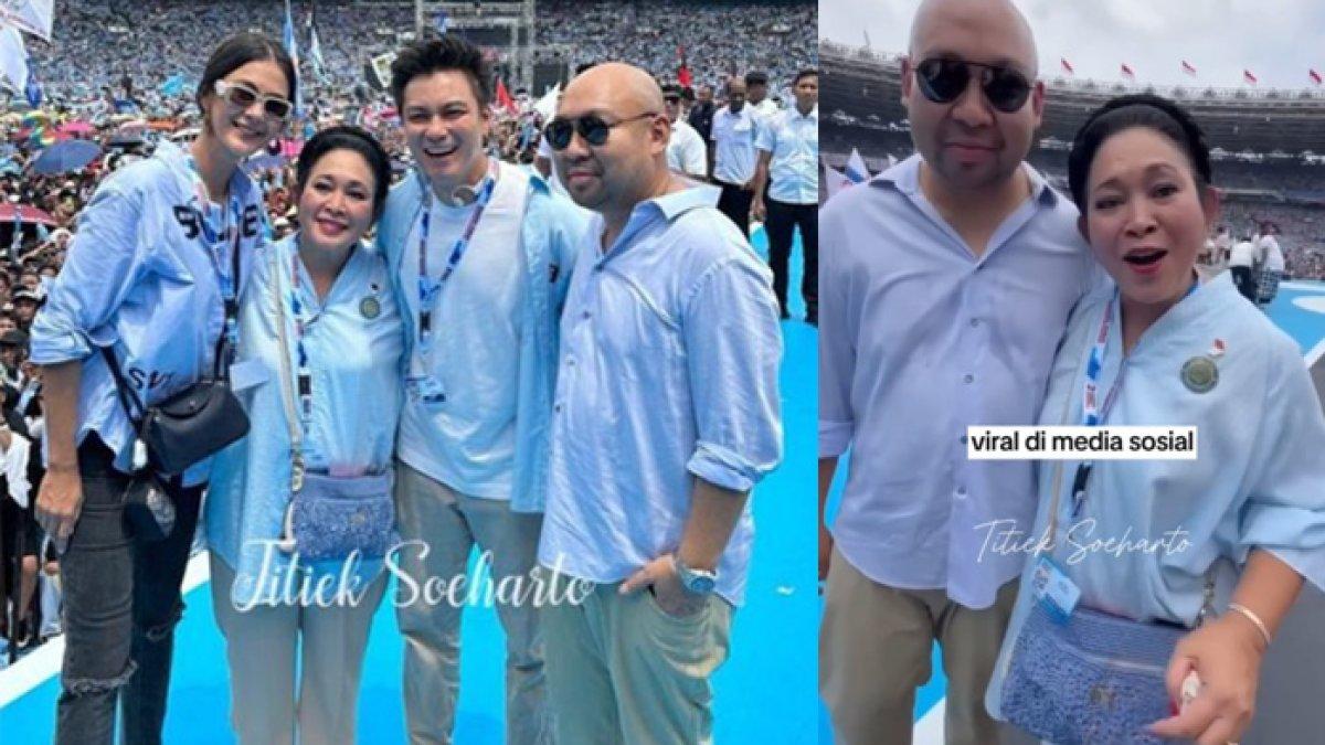 Titiek Soeharto pakai tas merk lokal, sengaja pesan untuk kampanye Prabowo