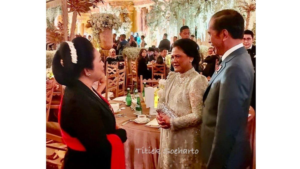 Titiek Soeharto pamer momen kondangan.