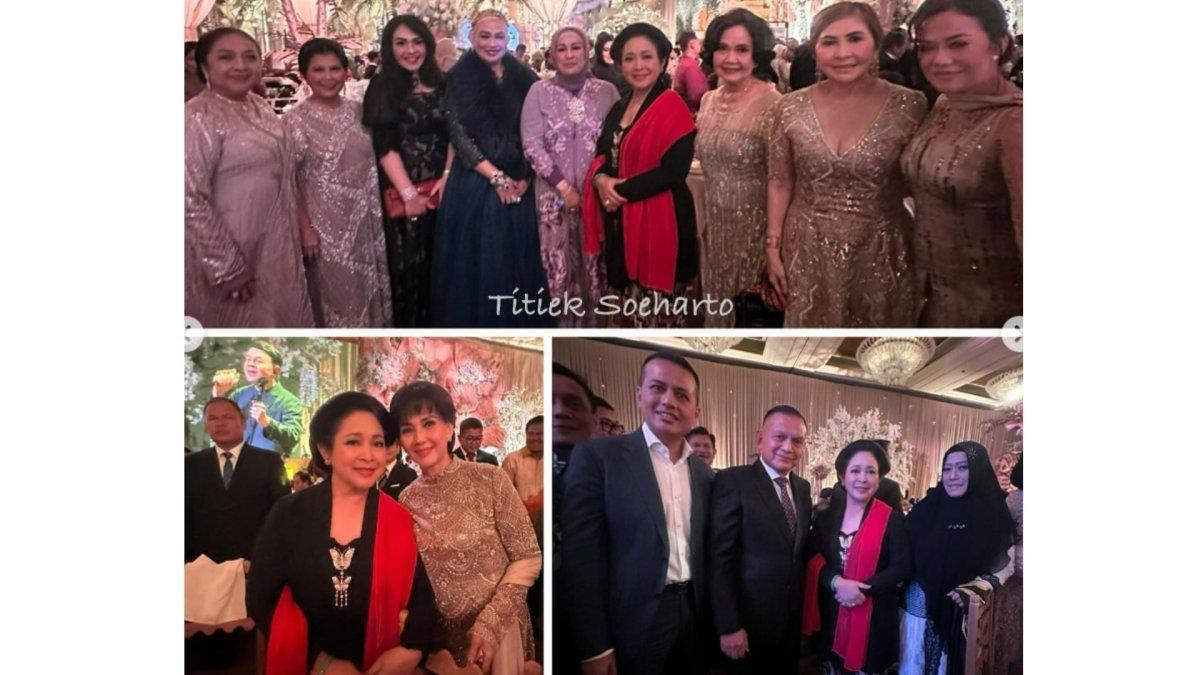 Titiek Soeharto pamer momen kondangan.