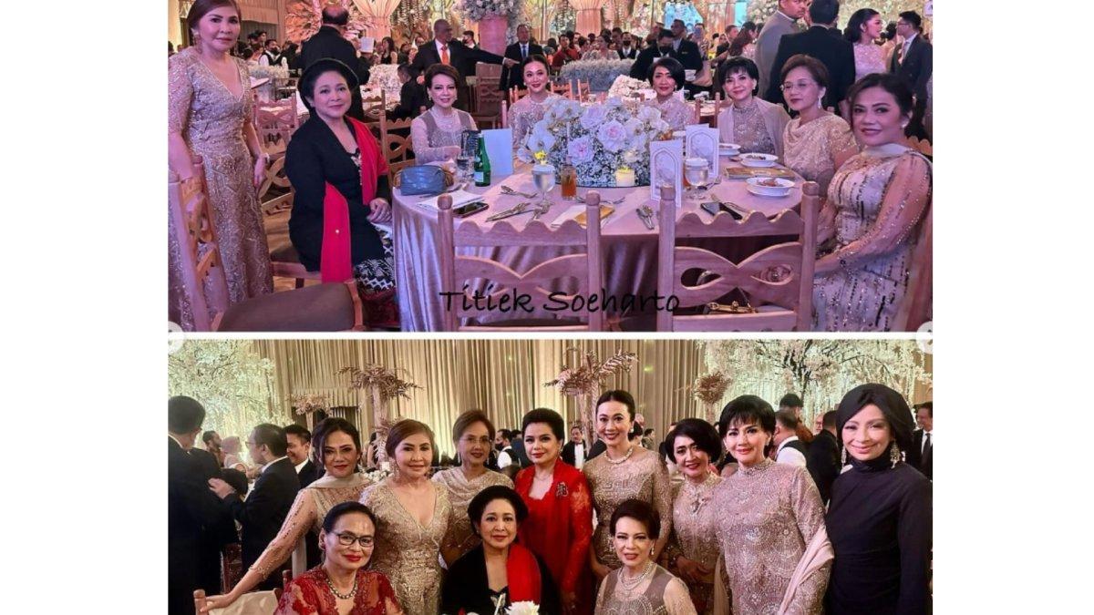 Titiek Soeharto pamer momen kondangan.