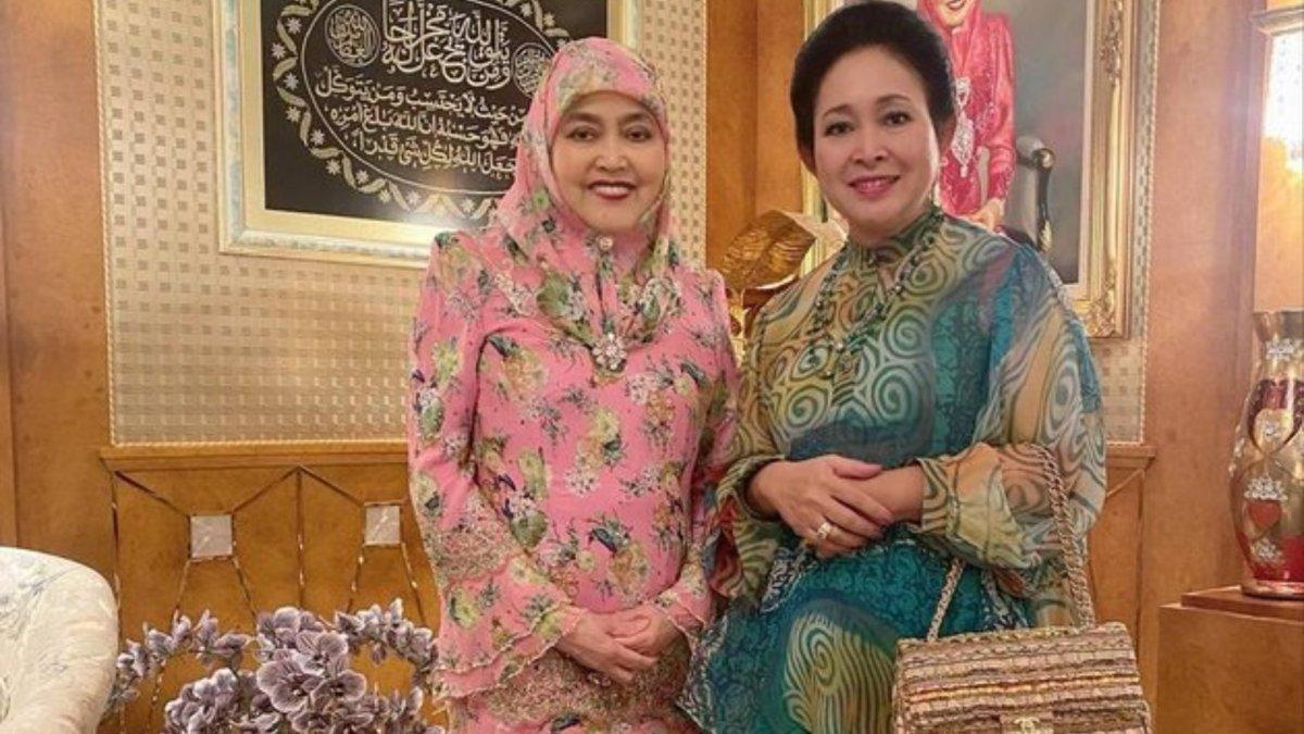 Titiek dengan Permaisuri Sultan Hassanal Bolkiah