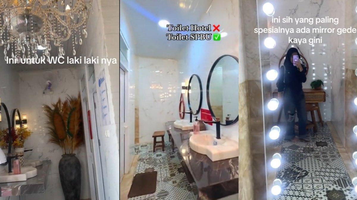 Toilet SPBU Bengkongreang yang sedang viral