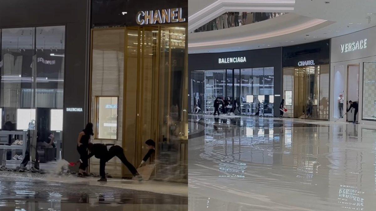 Toko barang branded di Dubai kebanjiran