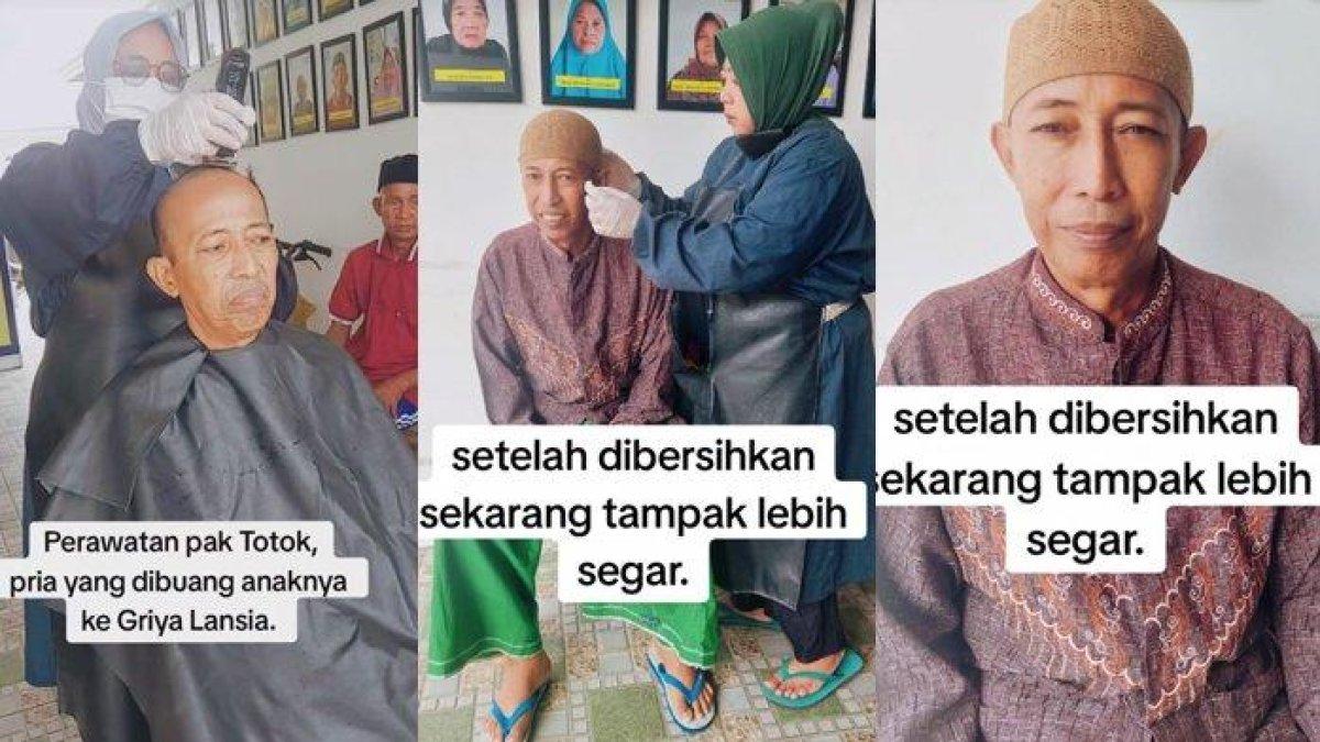 Totok lebih terawat setelah dicukur