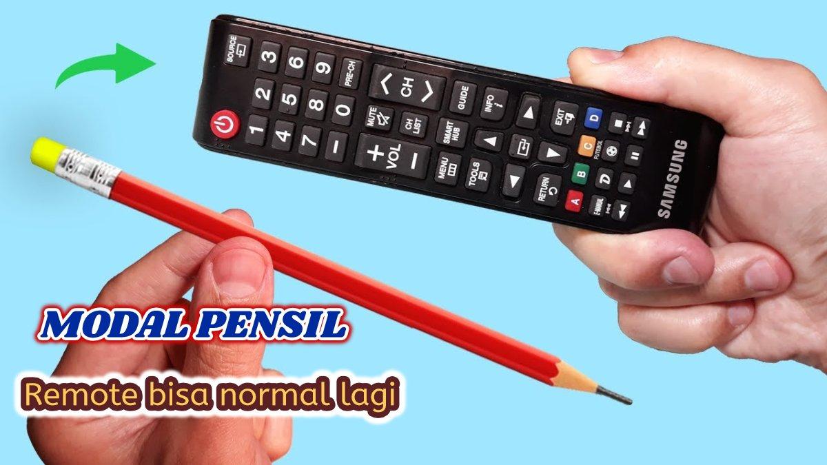 Trik agar remote TV bisa digunakan normal kembali, hanya bermodalkan pensil kayu biasa. Rahasinya ada di bagian ini.