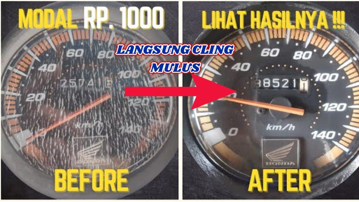 Nyesel baru tahu sekarang, inilah tips dan trik dalam menghilangkan retak-retak pada kaca speedometer motor.