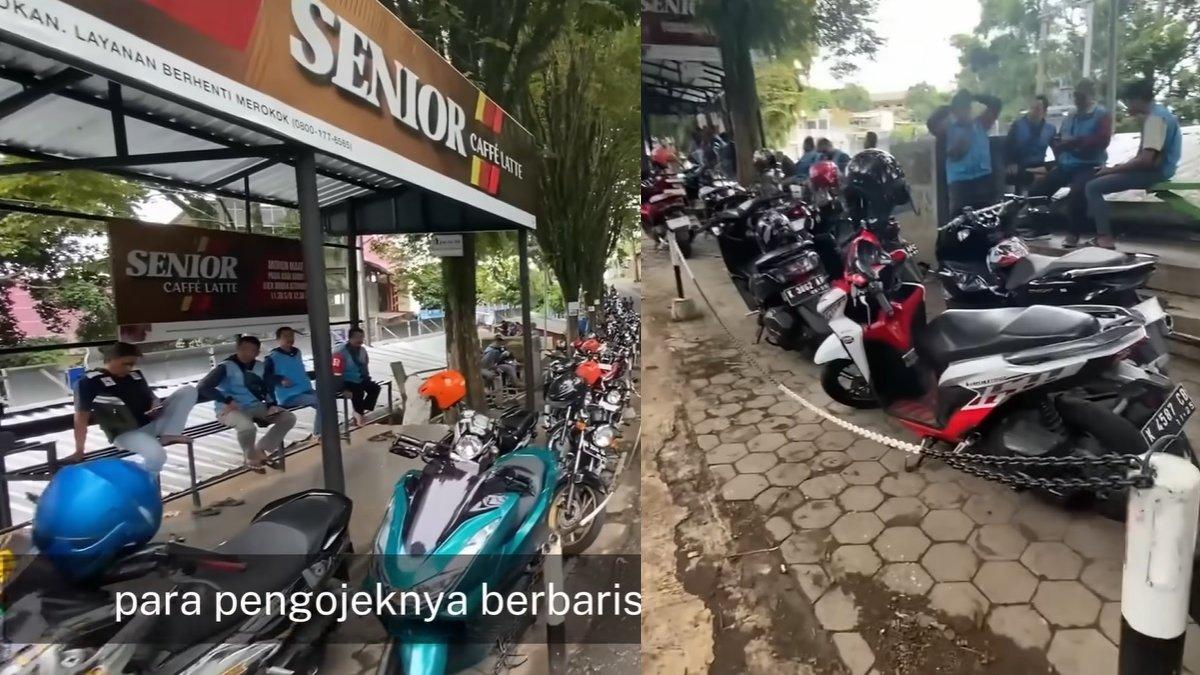 Tukang ojek di Desa Colok, Kudus, Jawa Tengah