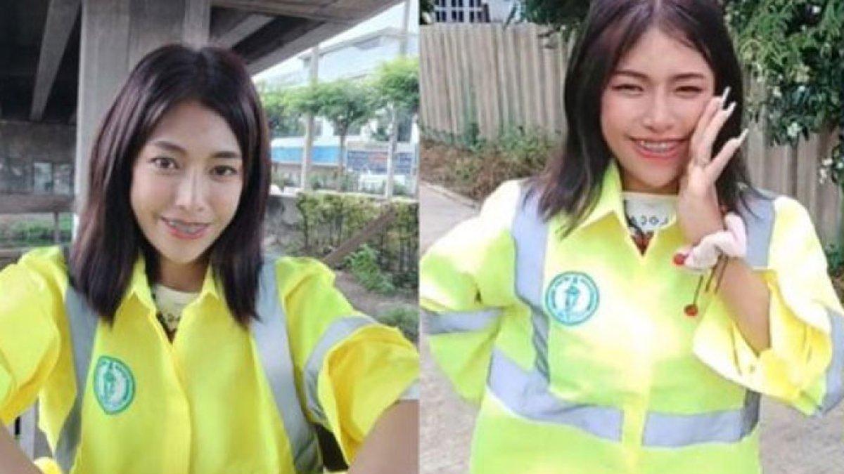 Tukang sampah tercantik di Thailand kini jadi seleb TikTok