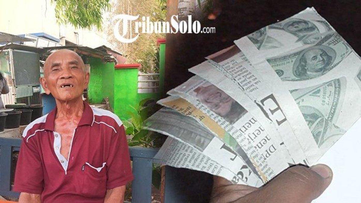 Tukiman (72) warga Kalijambe Sragen mengaku kena prank amplop berisi kertas koran sebanyak dua kali dalam setahun terakhir.