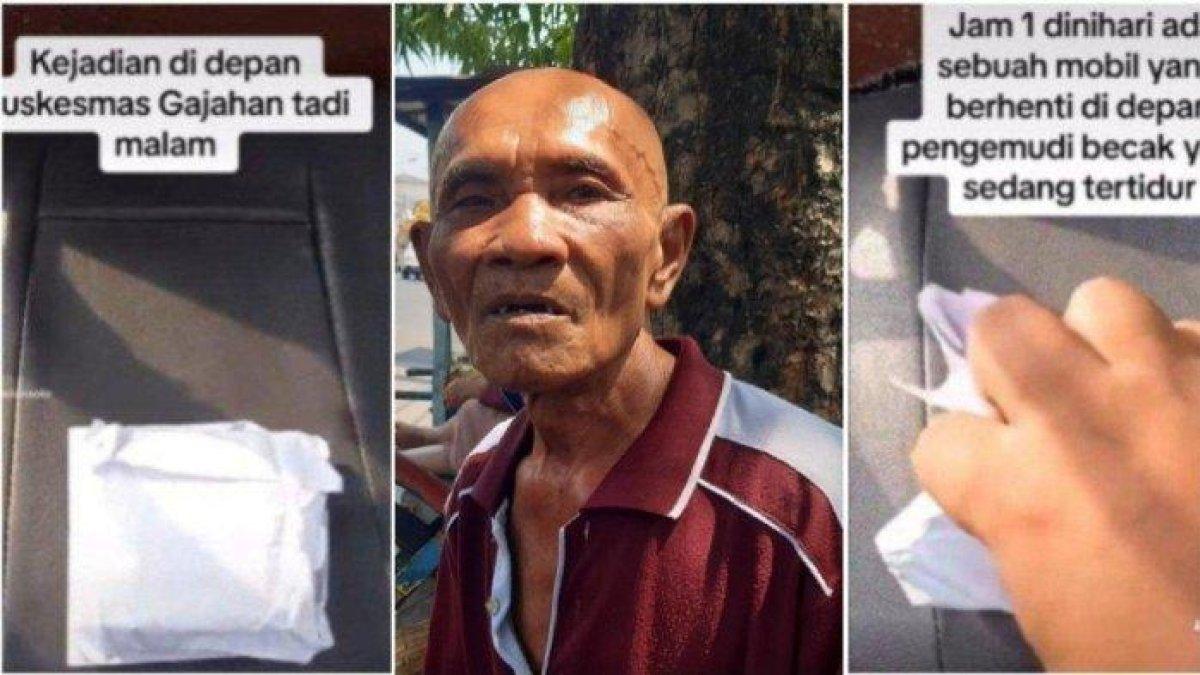 Tukiman Si Tukang Becak Gemetar Dapat Sedekah Amplop Tebal Isinya Koran, 'Saya Buka Orangnya Pergi'