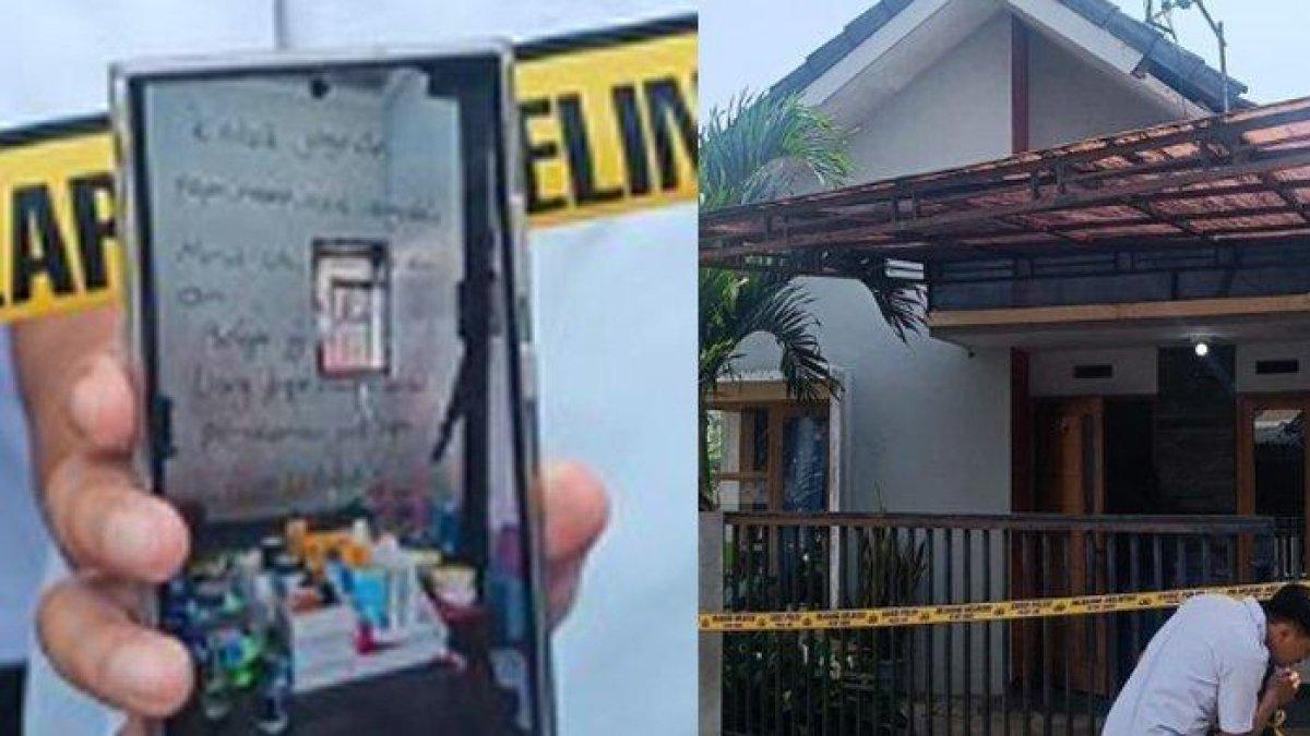 Tulisan wasiat di kaca kamar