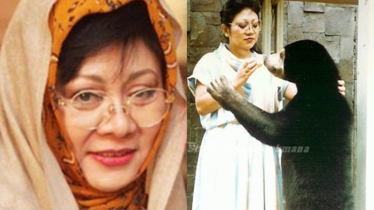 Tutut Soeharto ternyata hobi pelihara hewan liar, pernah pamer diberi kado suami seekor beruang madu.
