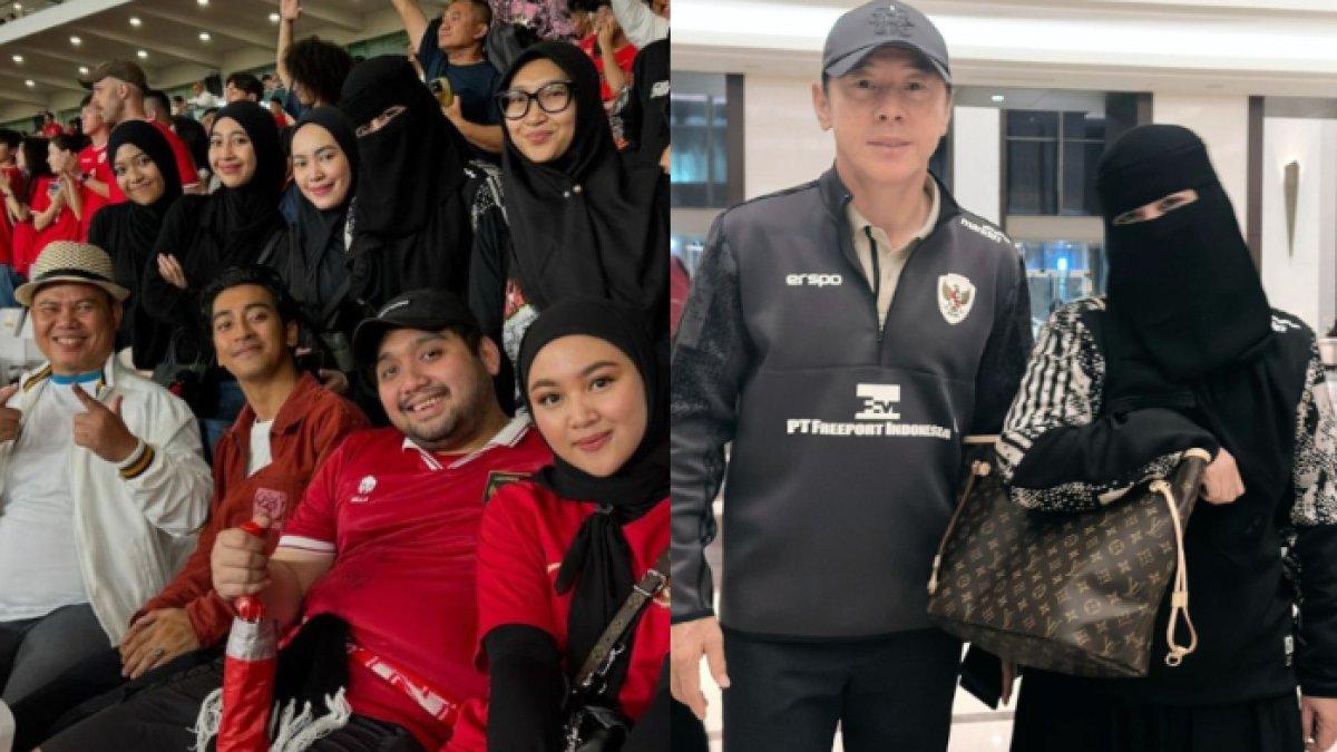 Ummi Pipik menonton langsung laga Timnas Indonesia vs Arab Saudi di SUGBK
