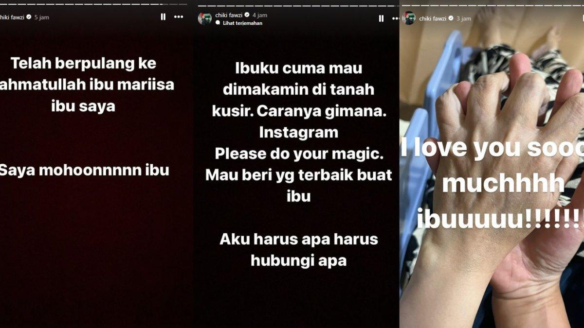 Unggahan Chiki Fawzi kabarkan Marissa Haque meninggal dunia