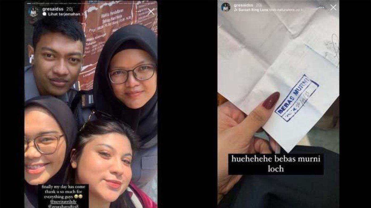 Unggahan Dea OnlyFans usai mengabarkan bebas murni dari Rutan Pondok Bambu.