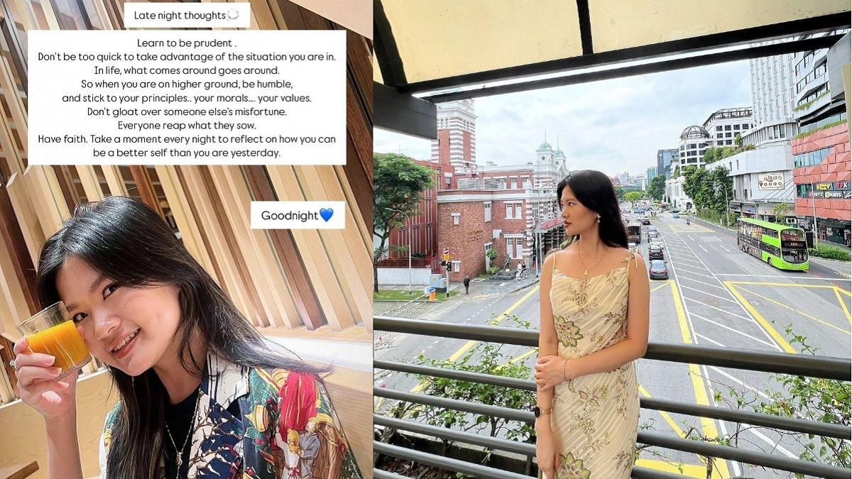 Unggahan Felicia Tissue tulis pesan bijak