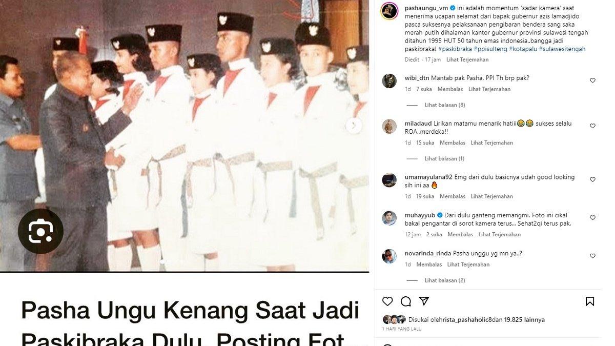 Unggahan Pasha Ungu kenang saat masih jadi Paskibraka
