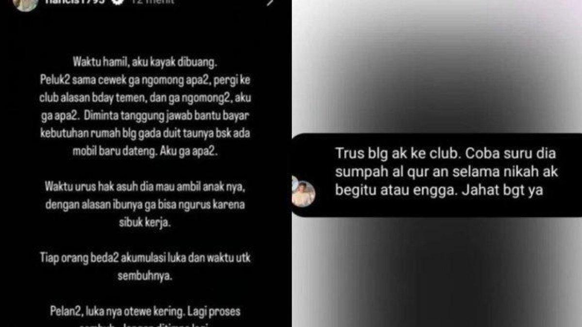 Unggahan Ria Ricis dan Teuku Ryan di media sosial. Konflik mantan suami istri itu kembali memanas pasca bercerai.