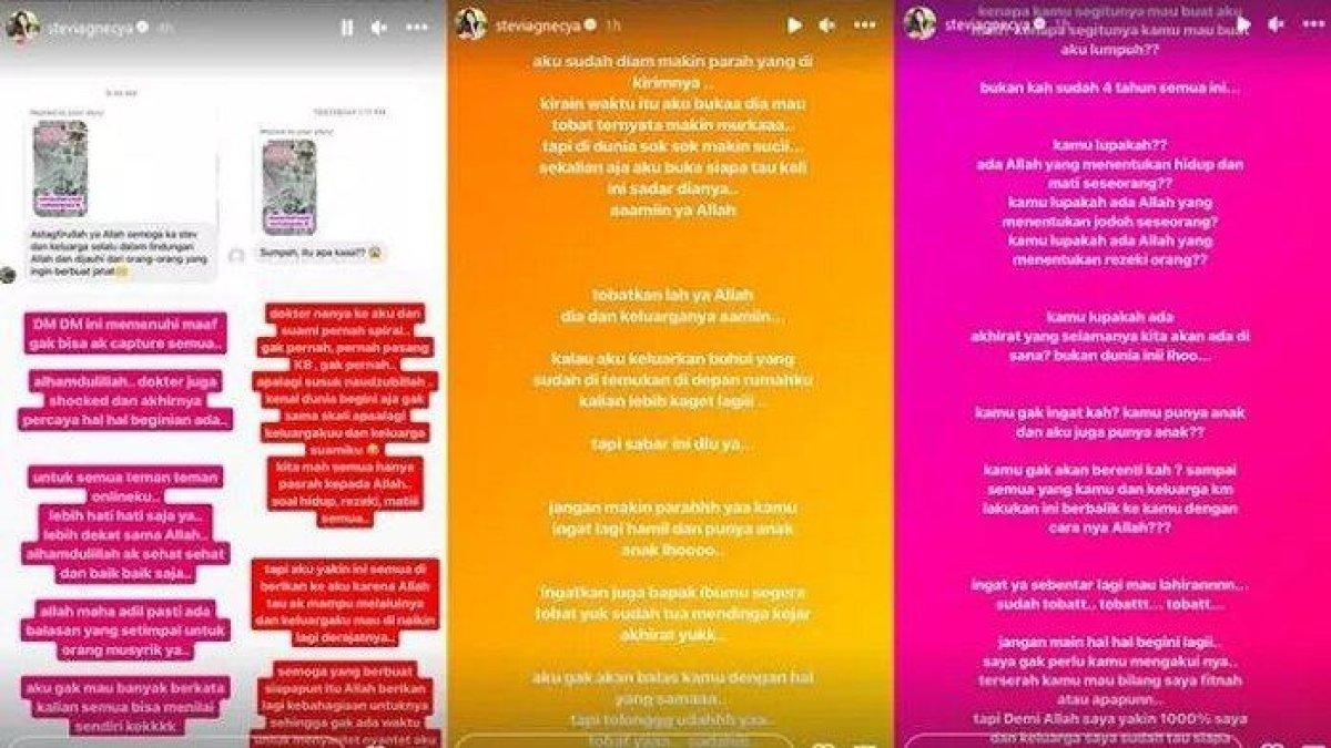 Unggahan Stevie Agnecya soal dikirimi santet
