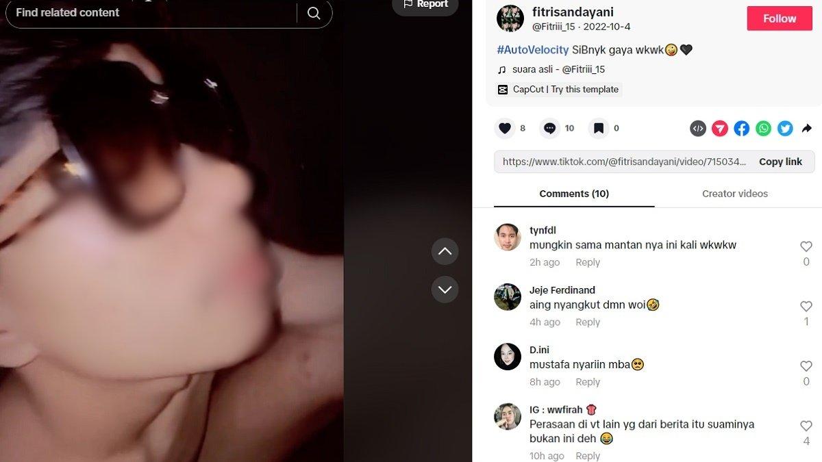 Unggahan TikTok Fitri Sandayani sempat rekam seorang pria