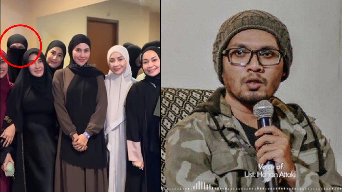 Ustaz Hanan Attaki buka suara soal Wanda Hara pakai cadar di kajiannya