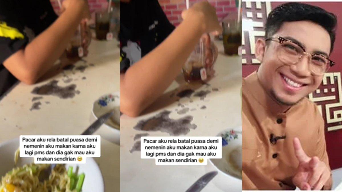 Ustaz menegur seorang pria yang sengaja membatalkan puasa demi menemani pacarnya m
