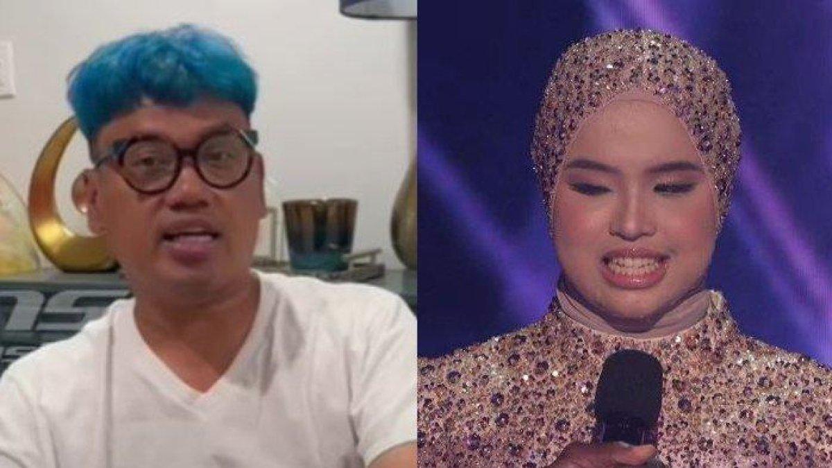 Uya Kuya (kiri) dan Putri Ariani (kanan) - Uya Kuya menilai Putri Ariani adalah anak emas Simon Cowell di ajang America's Got Talent.