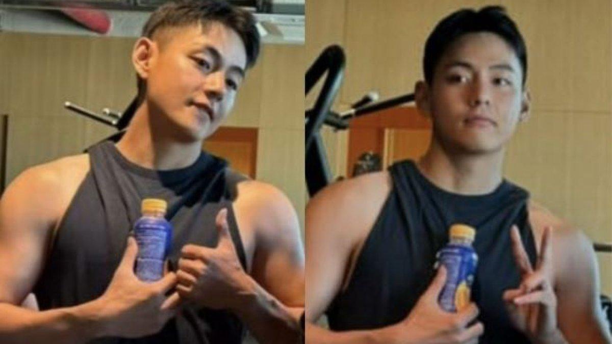 V BTS memiliki tubuh kekar