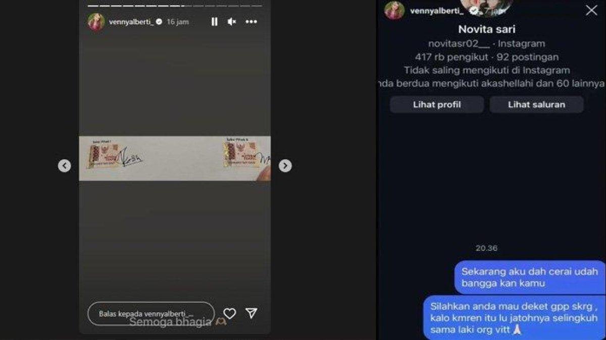 Dulu ngamuk dituding pelakor, TikTokers Venny Alberti (kanan) kini curhat pilu soal perselingkuhan sang suami, Akash Ellahi (kiri) yang viral