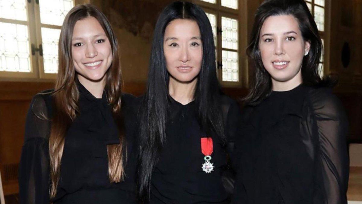 Vera Wang bersama 2 anaknya.