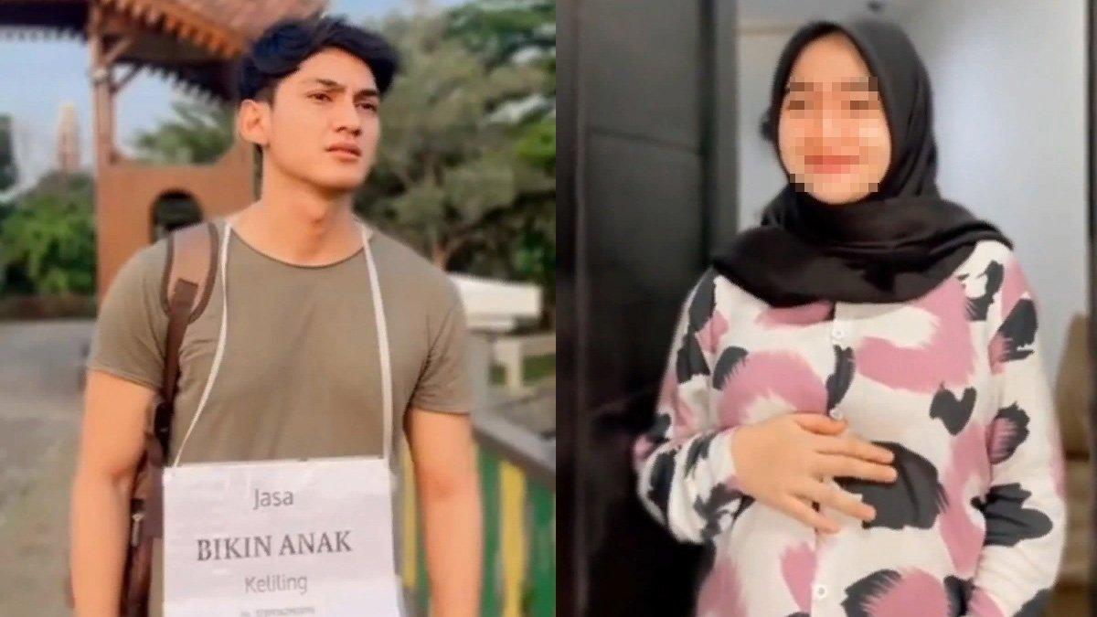 Vicky Kalea parodikan FTV berjudul 'Jasa Bikin Anak Keliling'.